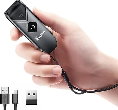 EYOYO Mini Wireless 2D QR Code Barcode Scanner Bluetooth USB Reader For PC Phone • $57.99