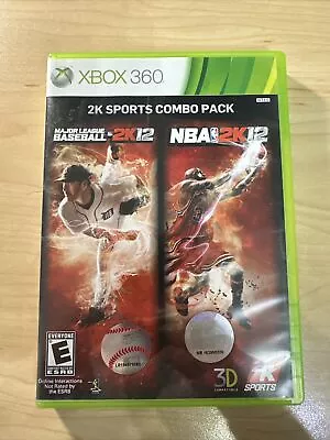 2K12 Sports Combo Pack MLB 2K12 NBA 2K12 (Microsoft Xbox 360 2013) Complete • $5.99