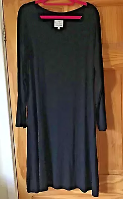 Masai Black Fit & Flare Dress Size L • £10