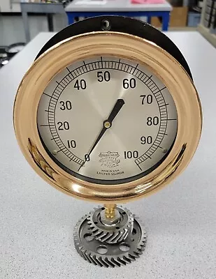 Antique Steam Pressure Gauge Crosby - Steampunk • $450