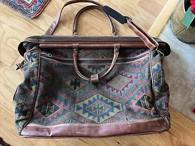 Capezio Kilim Travel Bag Handmade Vintage Carpet Unisex Weekender XL • $65