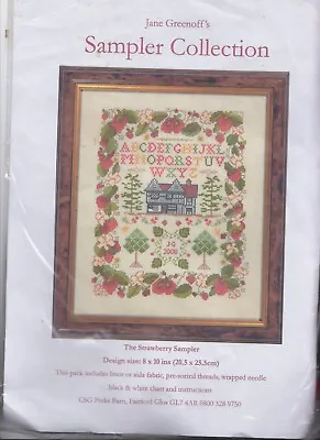 Jane Greenoff's Sampler Collection - The Strawberry Sampler Embroidery Kit • £10