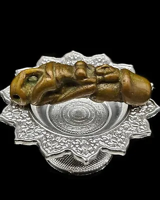 Erotic Paladkik Bronze Magic Charm Love Attraction Pendant Thai Amulet #3969 • $32.02