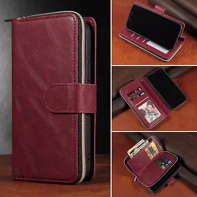 For IPhone 15 14 13 12 11 Plus/Pro/Max XS SE/8/7 Wallet Case Leather Flip Cover • $18.99