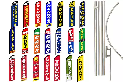 Car Dealership Swooper Full Curve Windless Swooper Flag Pole Kit Dealership  • $79.95