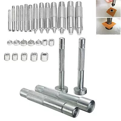 3.5- 6/8mm 10mm 12mm Eyelet Punch Kit Hole Cutter Set Fr Grommet Curtain Leather • $12.86