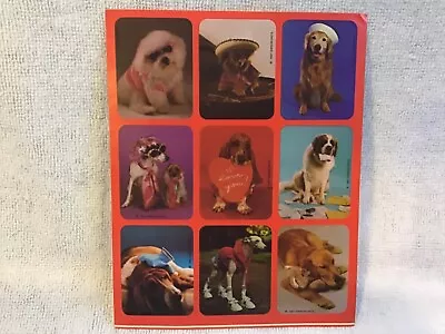 Vintage Dog Sticker Sheet 1987 • $4.50