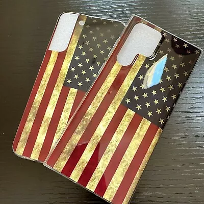 For Samsung Galaxy S22 S2+ S22 Ultra - Thin TPU Rubber Case USA American Flag • $8.66