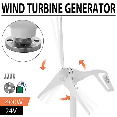 400W Wind Turbine Generator Kit 3 Blade DC 24V Motor Charge Controller Windmill • $115.50