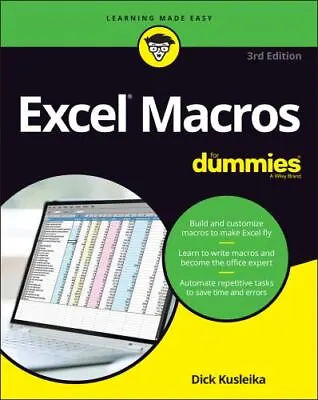 $21.84 • Buy Excel Macros For Dummies By Kusleika, Dick