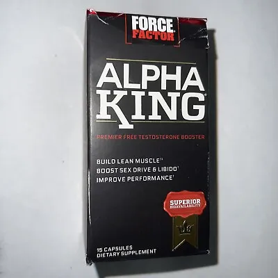 $15.99 • Buy Force Factor Alpha King Lean Muscle Support Dietary Supplement - 15 Capsules