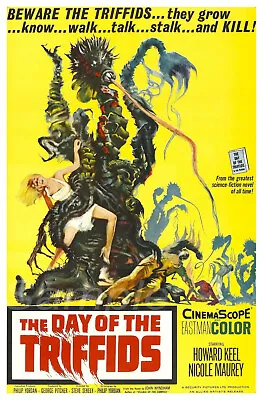 Vintage The Day Of The Triffids Movie Poster A4 Print • £3.54