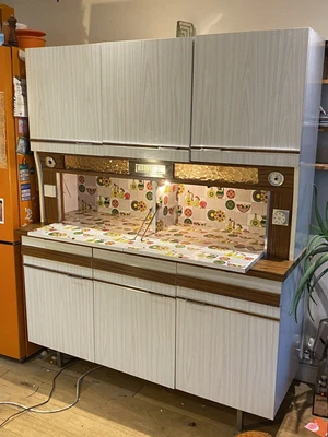 Vintage French Kitchen Cabinet Cupboard 60s/70s • £250