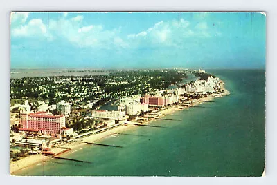 Miami Beach Florida Skyline Vintage Postcard FMP7 • $1