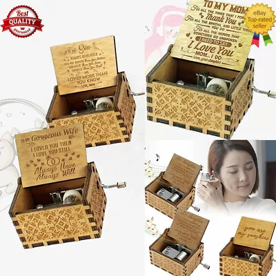 £2.63 • Buy You Are My Sunshine-Wooden Music Box To Daughter/Mum/DAD/Son/Sunshine/Wife Best
