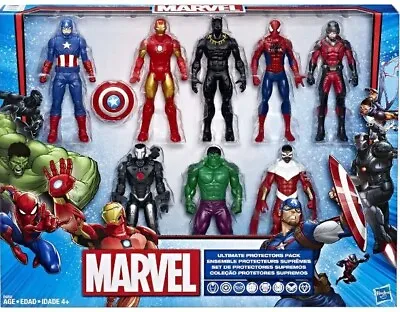 AVENGERS Ultimate Protectors Pack * 8 Marvel Action Figures Gift Set * NEW! • $44.95