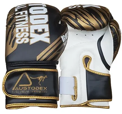 Austodex Boxing Sparring Gloves MMA Punch Bag Mitt UFC Fight Training 8oz-16oz • $31.50