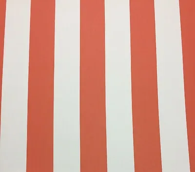 $18.95 • Buy Sunbrella Expedition Sunset Orange Canvas Stripe Outdoor  Fabric By Yard 54 W