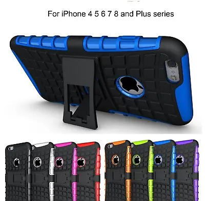 $5.25 • Buy SLIM Shockproof Tough Heavy Duty Tradie Case Cover For IPhone 5S 6S 7 8 Nonoem