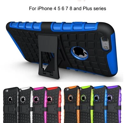 SLIM Shockproof Tough Heavy Duty Tradie Case Cover For IPhone 5S 6S 7 8 Nonoem • $5.25