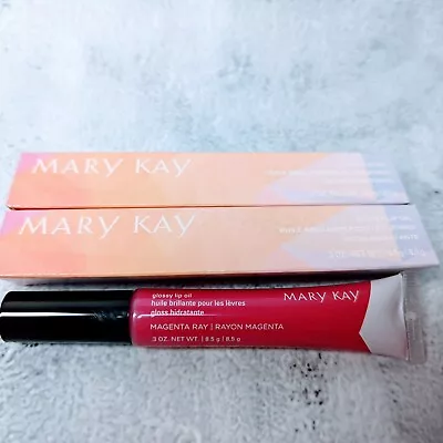 Lot Of 2 NIB Mary Kay Glossy Lip Oil .3 Oz In Magenta Ray  • $20.90