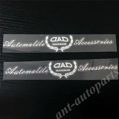 2x Silver DAD GARSON VIP JDM JP Japan Car Trunk Emblem Badge Decal Stickers • $9.90