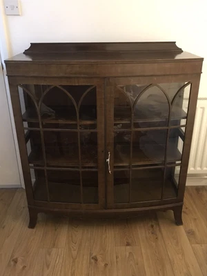 £150 • Buy Mahogany And Glass Cabinet Vintage