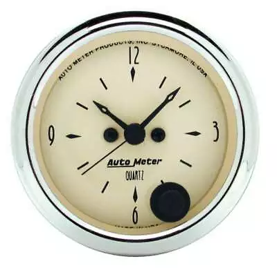 AUTO METER 2-1/16in A/B 12-Volt Clock P/N - 1885 • $132.32