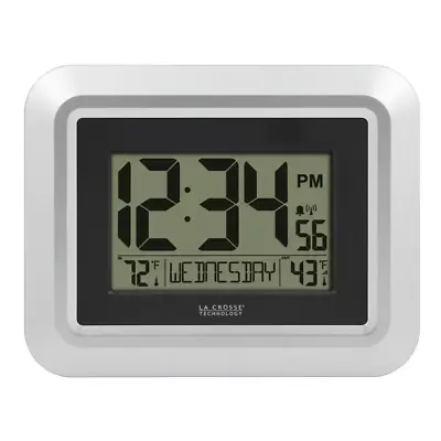 La Crosse Technology Atomic Digital Wall Clock Outdoor Weather-Resistant Sensor • $34.39