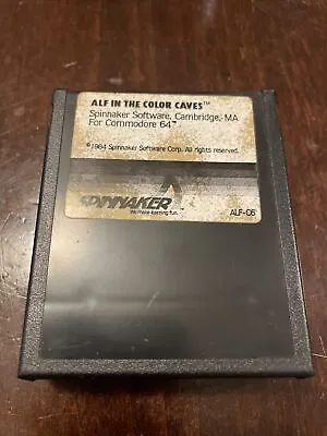 Commodore 64 Alf In The Color Caves C64 Authentic Game Spinnaker Cartridge • $15.99