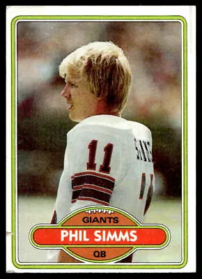 1980 Topps #225 Phil Simms RC New York Giants VG-VGEX NO RESERVE! • $0.99