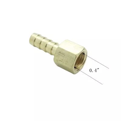 Brass 1/4  NPT Female Adapter To 5/16  Hose Barb Tail Fitting Fuel Air Gas Water • $6.99