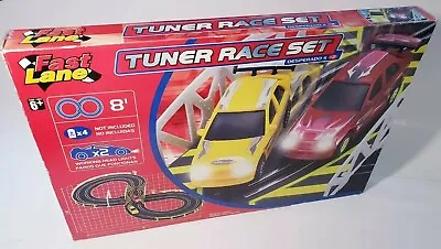Vtg Fast Lane Speedway Racing Slot Car System Tuner Race Set X2 1999 Toys R US • $159