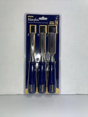 IRWIN Marples 3 Piece Woodworking Chisel Set - 1769179 - New In Package • $15