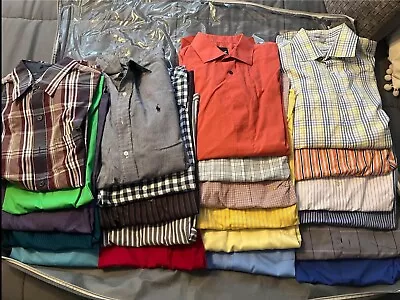 Lot Of 22 Slim Fit Dress Shirts - Large • $75