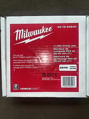 Milwaukee 49-16-2454C 1  PEX Crimp (F1807) Jaw For M12 Press Tool New In Box • $159.99