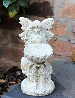 £10.85 • Buy Garden Ornament Fairy Large Magical Stone Effect Figurine Angel Statue Bird Bath