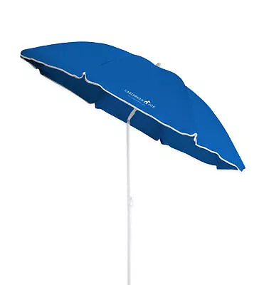Outdoor 6’ Beach Umbrella With UV Protection And Matching Case 72 Inch Coverage • $15.29
