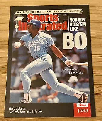 Kansas City Royals BO JACKSON Sports Illustrated 6/12/1989 Issue Baseball Card • $4.99