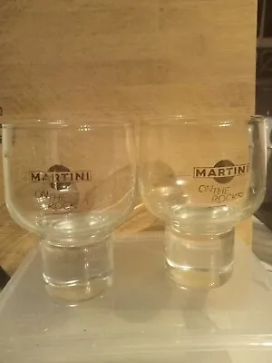 2x Vintage Martini Glasses • $45.90