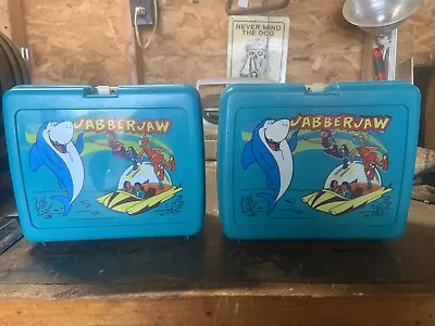 Vintage 1977 Thermos Jabberjaw Lunchboxes Both With Thermoses • $28