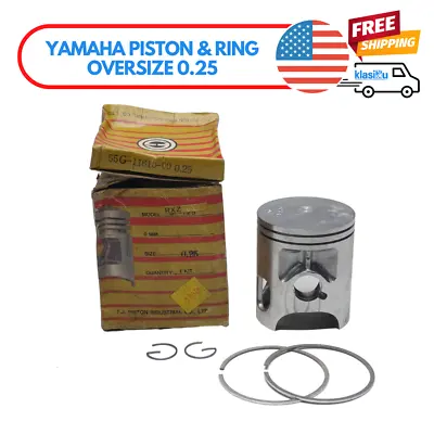 Yamaha 135cc RXZ 135 RZR 135 Piston And Rings 0.25 NOS • $48