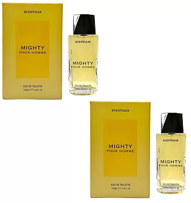 2 X Mighty Pour Homme Mens Perfume Eau De Toilette Mens Fragrance EDT 200ml • £13.40