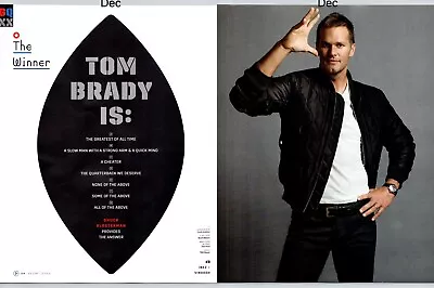 Tom Brady Louis Vuitton Tom Ford Clothing Promo 2015 Full 2 Page Print Ad • $11.99