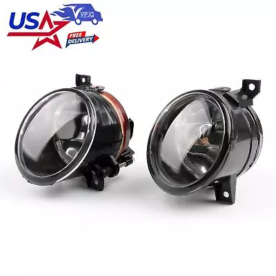 Pair Front Bumper Convex Lens Fog Light For VW MK5 Golf Jetta Bora 2005-2010 • $39.28