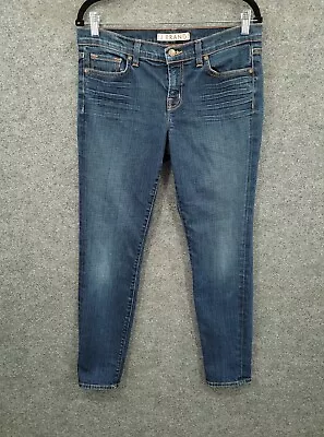 J Brand The Skinny Jeans Womens 29x29 Mid Rise Pockets Vintage Blue Distressed • $19.99