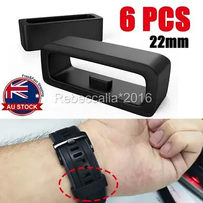 $8.95 • Buy X6 Silicone Rubber Garmin Watch Strap Band Keeper Holder Hoop Loop Ring Retainer