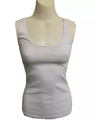 $28 • Buy Kookai Knit Top Scoop Neck White Blouse Cream Camisole Singlet Casual Tank 1