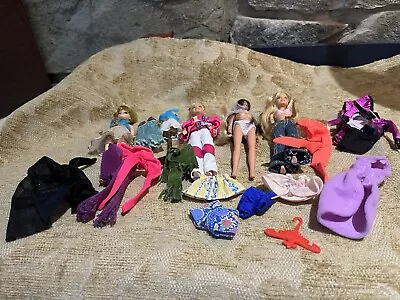 Vintage Dawn Doll & Outfits Plus 3 Mini Barbies And Some Clothing • $18.99