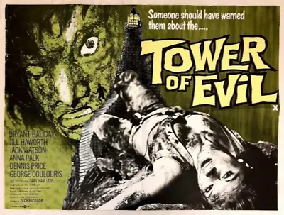 Tower Of Evil   Original  Uk Quad  Poster  30 X 40'' • £125